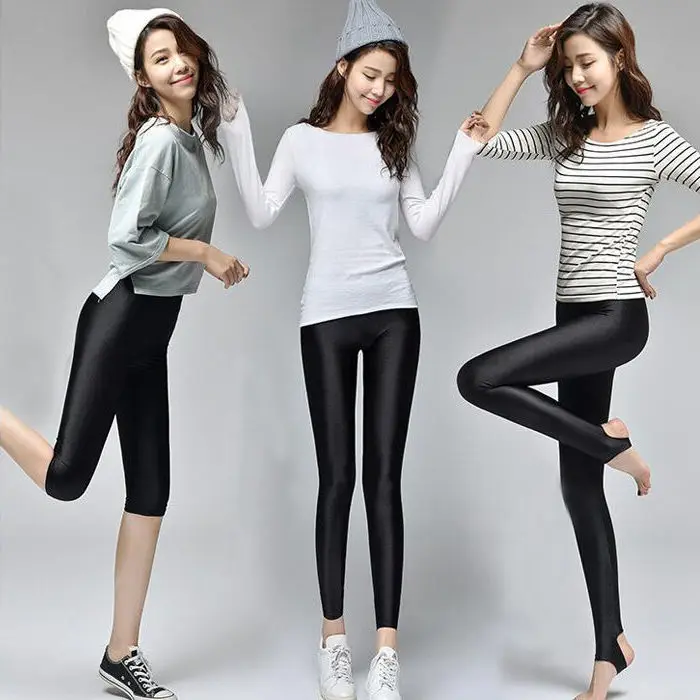 S-4XL новинка весна-осень 2019 модные сексуальные тонкие черные леггинсы из