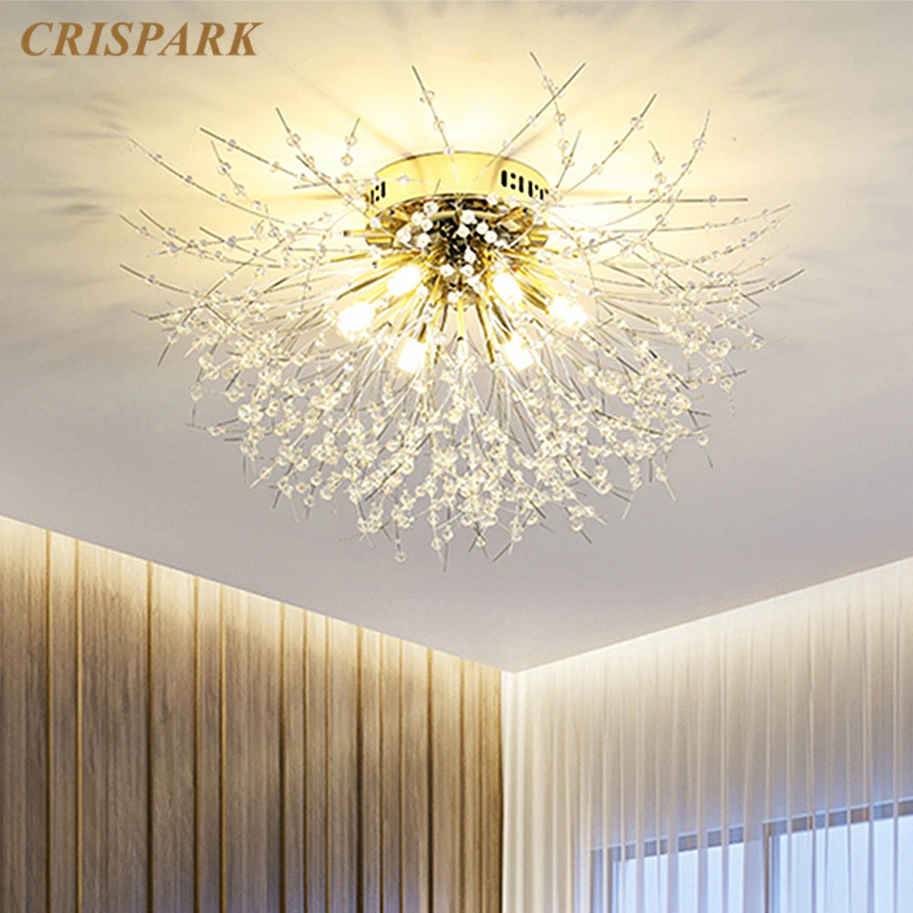 Современная Потолочная люстра светодиодный светильник из нержавеющей стали