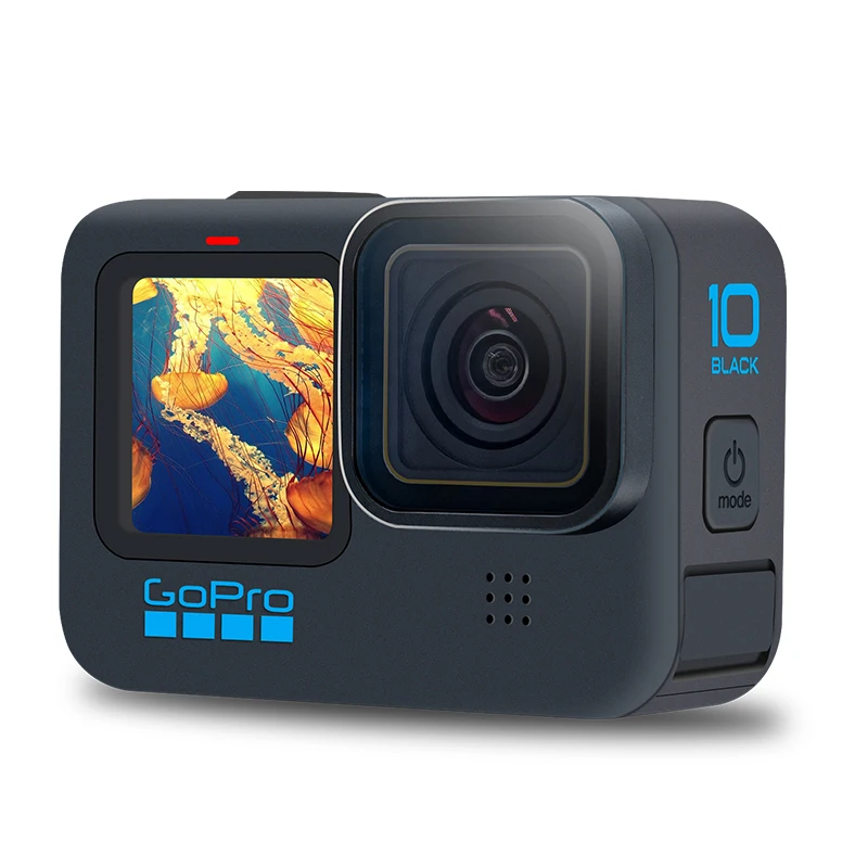 Tanie GoPro HERO10 Czarny 10M Podwodny MINI Aparat Akcji 5.3K 60FPS 23MP Kolorowy Ekran Sport 1080P Transmisja Na żywo Go Pro HERO 10