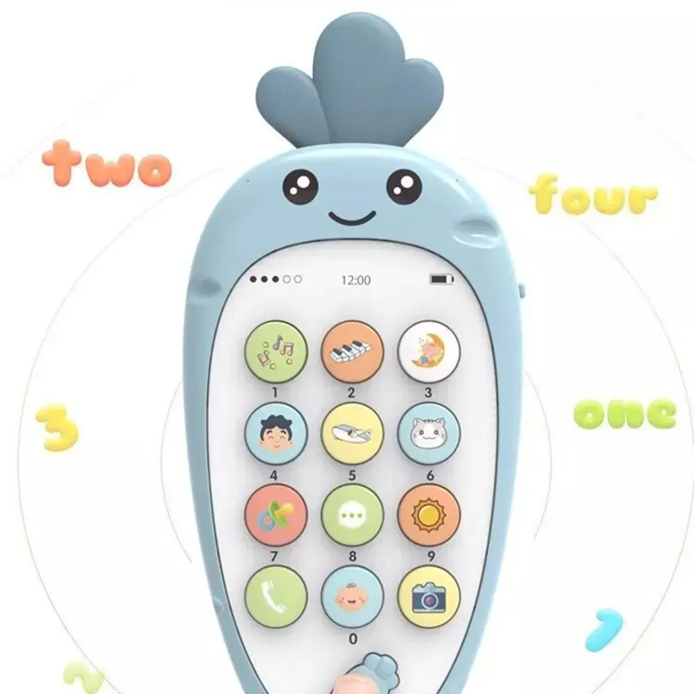 

Baby Phone Toy Telephone Music Sound Machine for for Kids Infant Baby Bite Intelligent Early Educational Mobile Phone Toys Gift