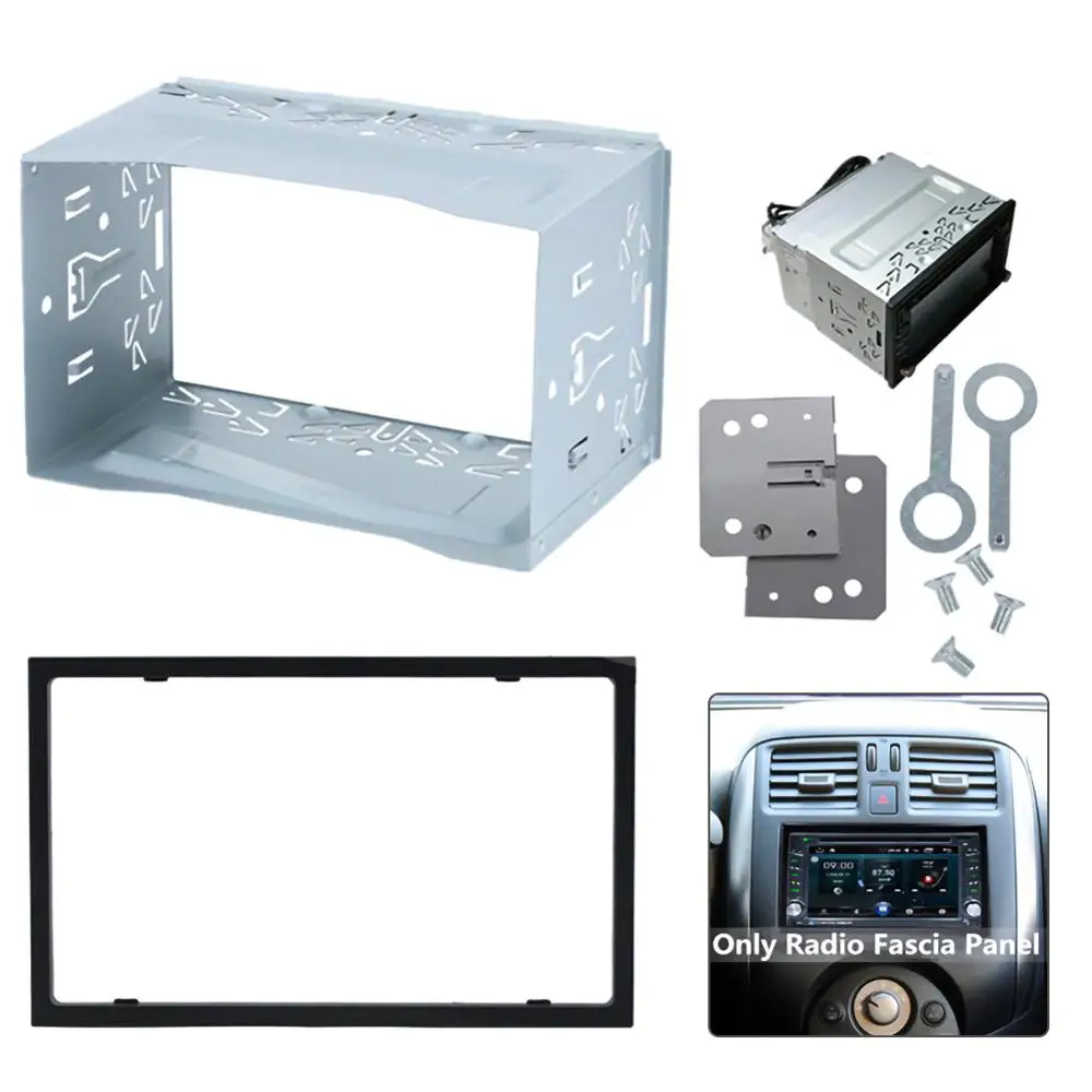 

Unit 2 DIN Cage Radio Vehicle Case Car Fitting DVD Player Frame Mounting Plate