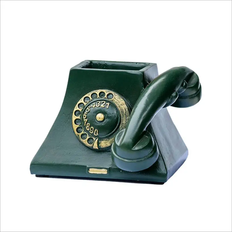 

New creative small telephones, fleshy flower pots, office, bedroom, living room, decoration, resin crafts