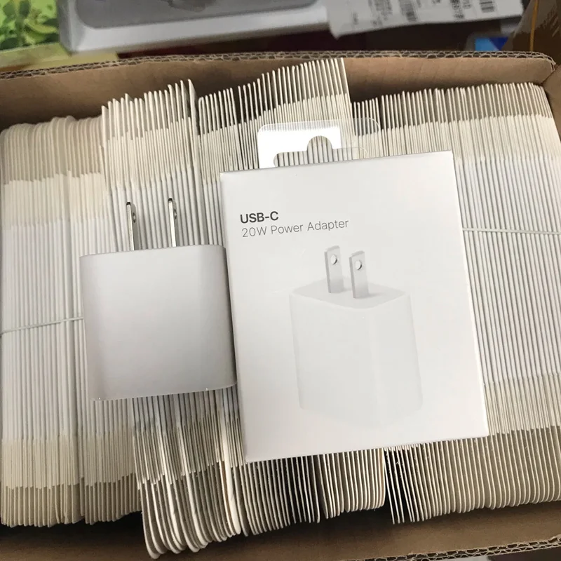 

10Pcs/18W 20W PD USB C Charger Type C Adapter For iPhone 13Pro 13 12Mini 12Pro Max 11Pro XR XS Max Fast Charger 18W 20W With Box