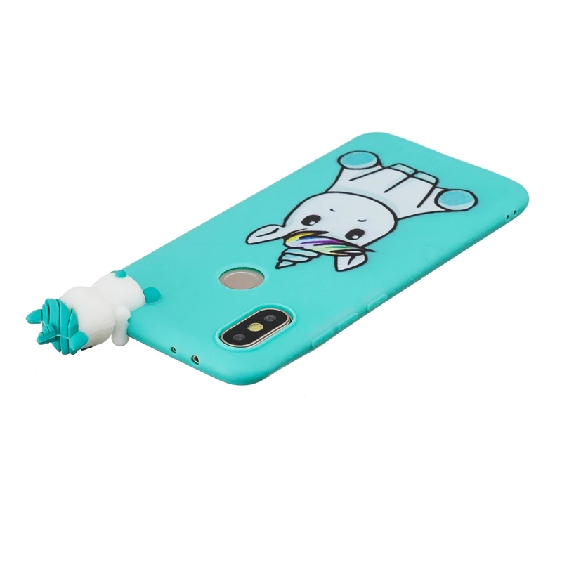 Чехол etui для Xiaomi Mi A2 Redmi S2 силиконовый чехол с 3D милой пандой единорогом телефона mi