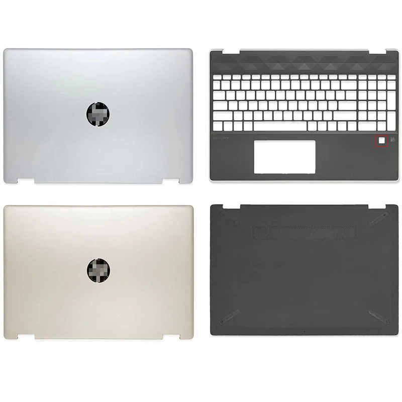 

New For HP Pavilion X360 15-dq 15-DQ TPN-W140 Series LCD Back Cover Palmrest Bottom Case Silver Gold L53034-001 L53036-001 15.6