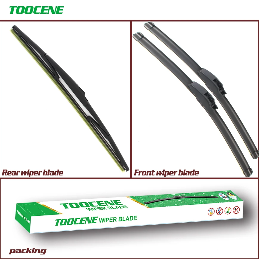 Front And Rear Wiper Blades For Toyota Prius 2003 2004 2005 2006 2007 2008 2009 Windshield Windscreen Wiper Auto Car Accessories