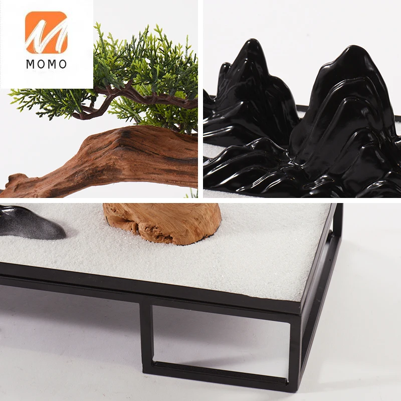 

Creative New Chinese Style Artificial Greeting Pine Bonsai Living Room Furniture Fortune Iron Decoration Decoration