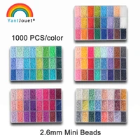 yantjouet 2 6mm mini beads 24000pcs 24colorlot hama beads diy toy for kids high quality iron beads puzzle children gift