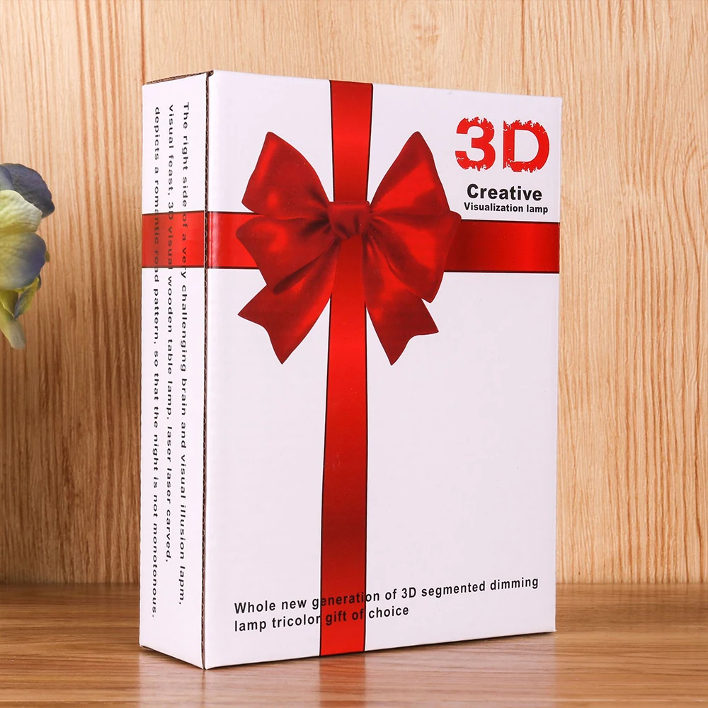 3D светодиодный Ночной светильник акриловая настольная лампа креативный Новый