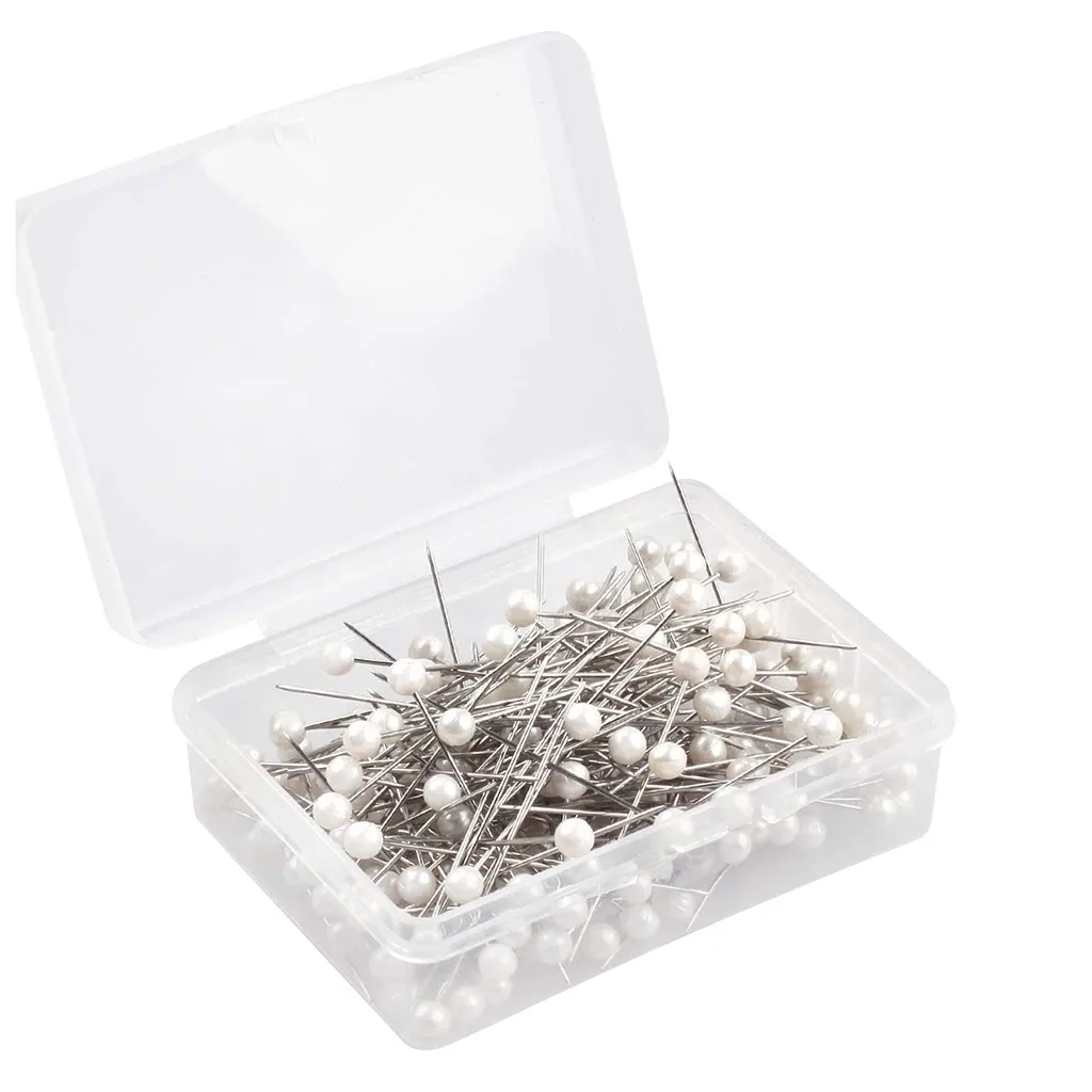 200 шт. фиксированная игла с жемчужной головкой 1 5 дюйма диаметр бусины 4 мм для