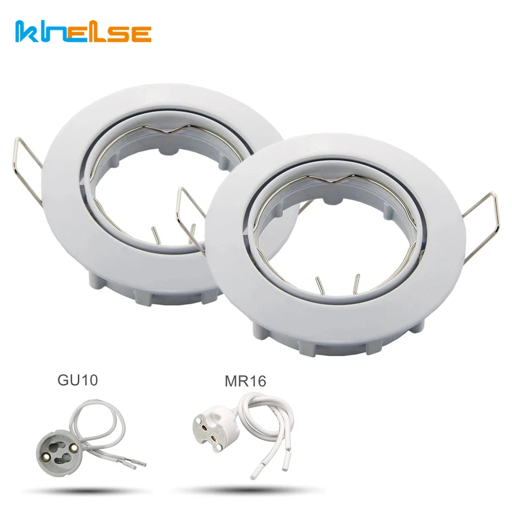 2 шт. белый круглый встраиваемый светильник Точечный галогенные светодиодный они