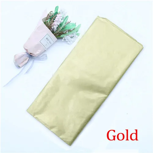 Gold 10 листов 50*66 см, китайская бумага DIY ремесло свадебные бумажные цветы праздничные и вечерние украшения для дома подарочная оберточная бумага - Цвет: Gold