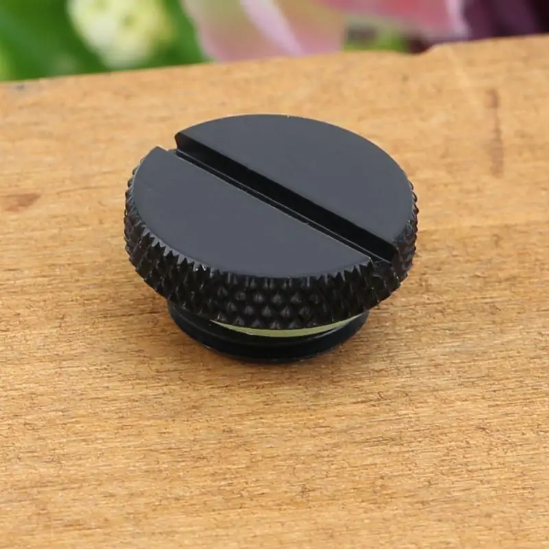 Черная резьба G1/4 низкопрофильная пробка для ПК резервуар охлаждения воды