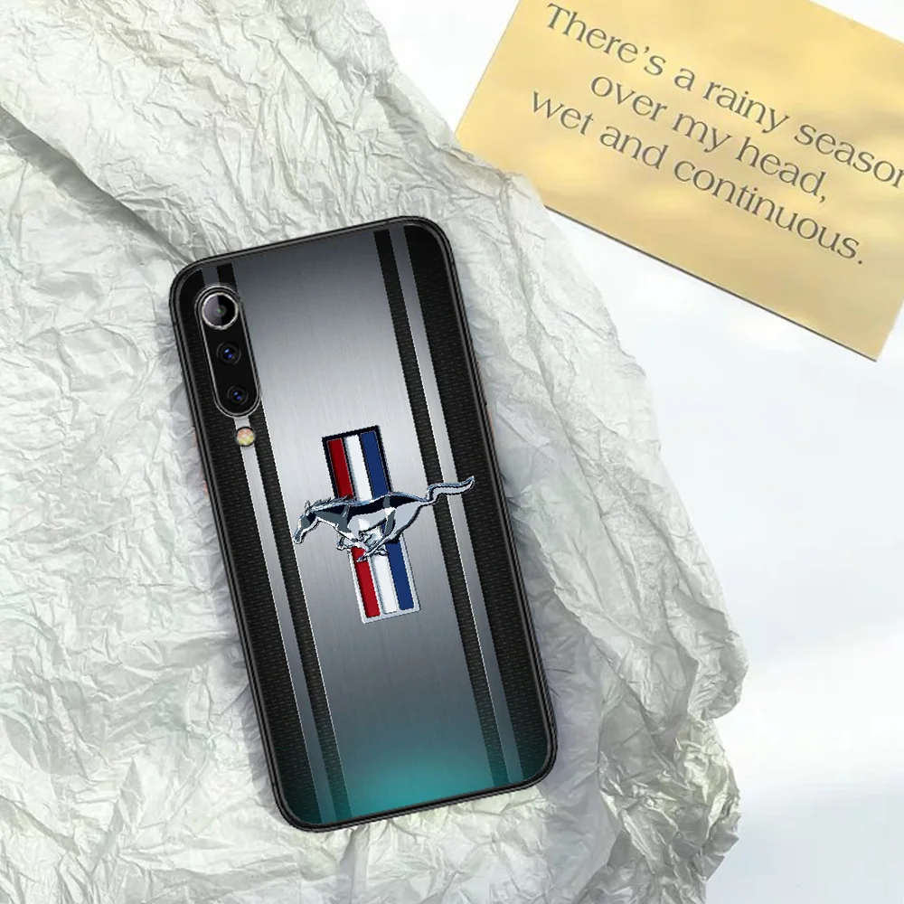 

Mustang GT Ford Brand Phone Case For XIAOMI MI Note 8 9 T 10 Pro Lite SE A2 A3 POCO X M MAX 2 3 black Cover Painting Etui Luxury