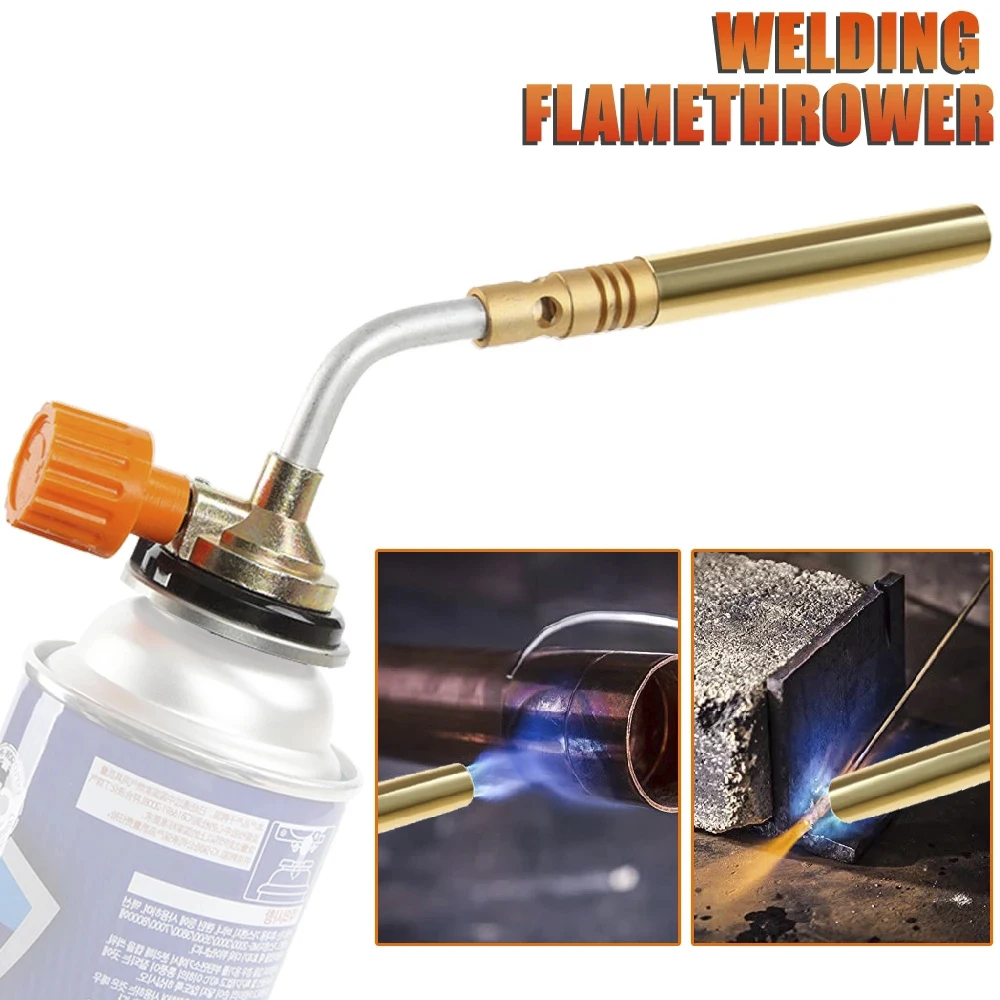 

Butane Torch Flamethrower Burner Welding Gas Torch Flame Gun Outdoor Camping BBQ Portable Soldering Heat Gun Welding Equipment