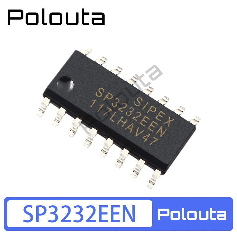 

10 Pcs/Set Polouta SP3232EEN SOP-8 RS-232 Transceiver IC Chip DIY Acoustic Components Kits Arduino Nano Integrated Circuit
