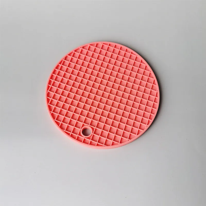 

Round Cellular Silicone Insulation Cushion Kitchen Non-slip Waterproof Cushioned Plaid Pad Table Decoration Accessories