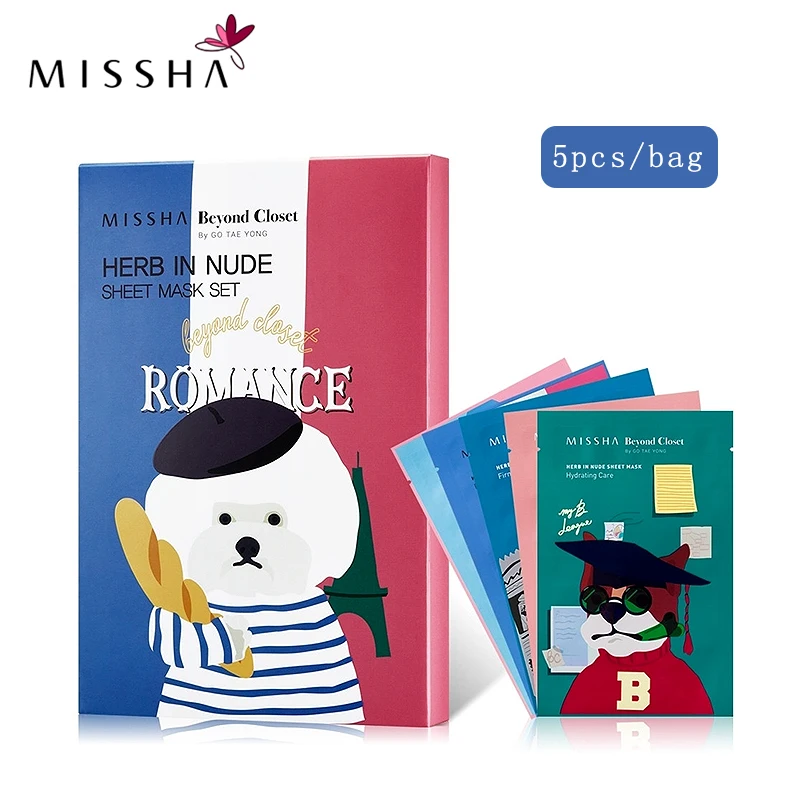 MISSHA набор из 5 шт. маска для лица против морщин анти старение Отбеливание уход за