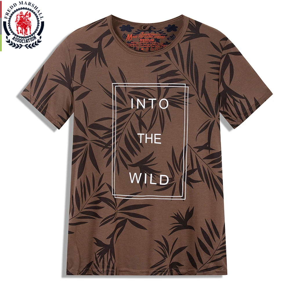 Мужская футболка с коротким рукавом и круглым вырезом из натурального