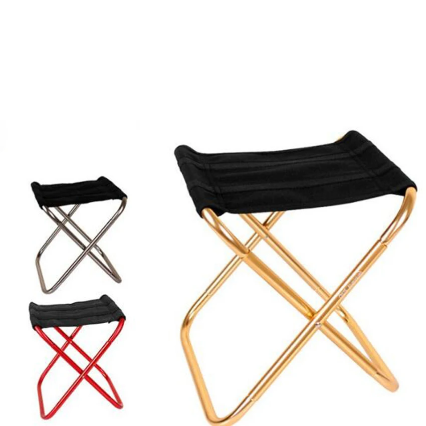 Aluminium Camping Stool Portable Folding Stool For Outdoor Walking Hiking Fishing With Storage Bag