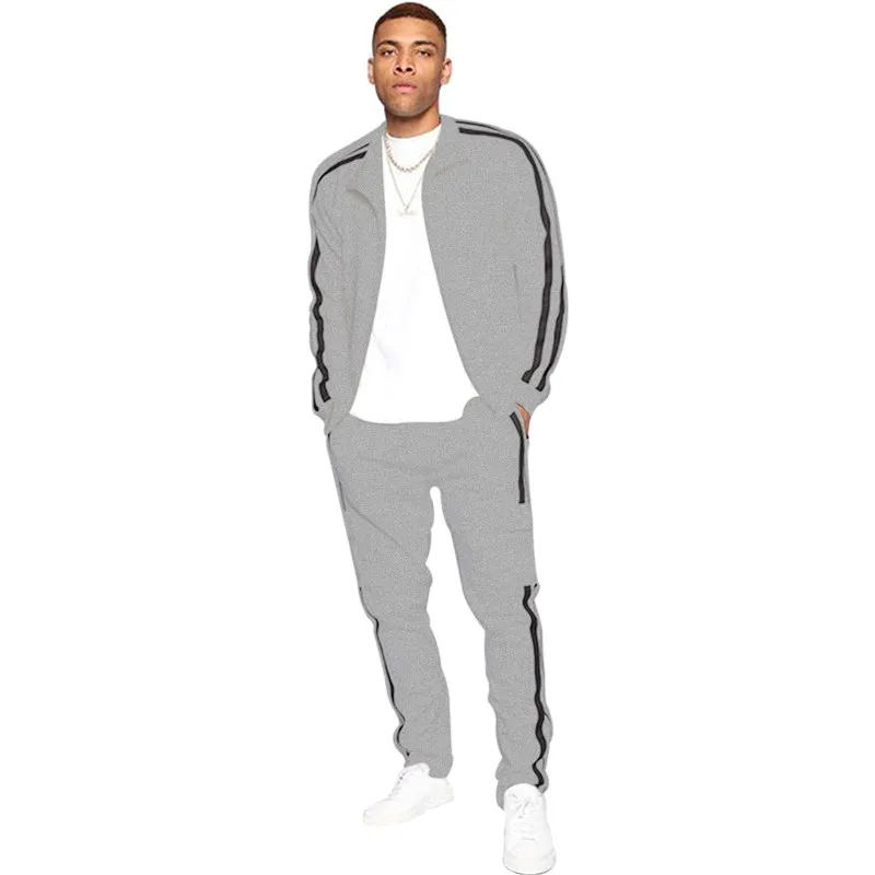 

Men Set Zipper Tracksuit Hoodies Pants Men's Casual Slim Fit Sportswear Male Brand Sweat Shirts Clothing 2020
