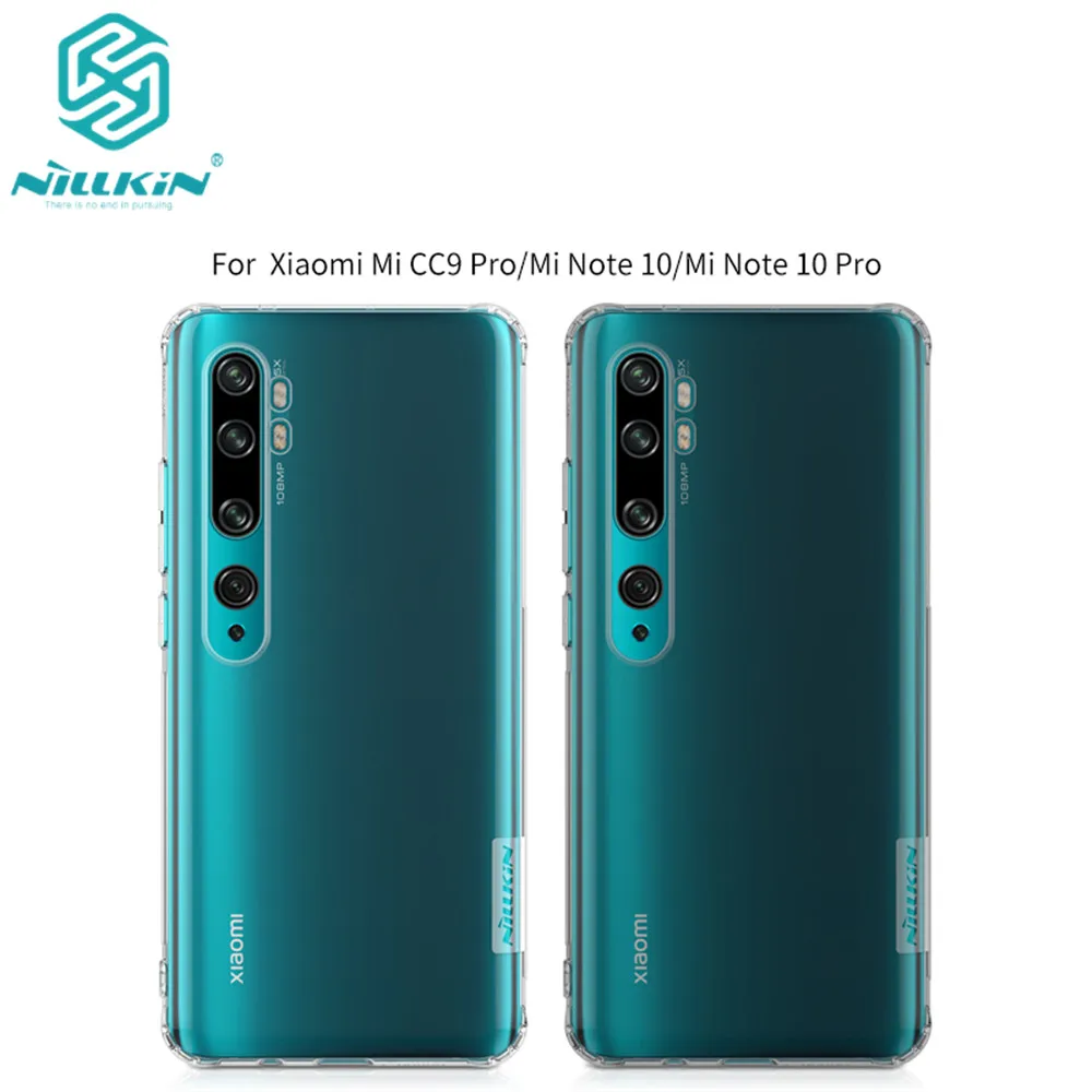 Чехол из ТПУ Для Xiaomi Mi CC9 Pro NILLKIN Nature прозрачный Ультратонкий чехол для Note 10/Mi 10 pro