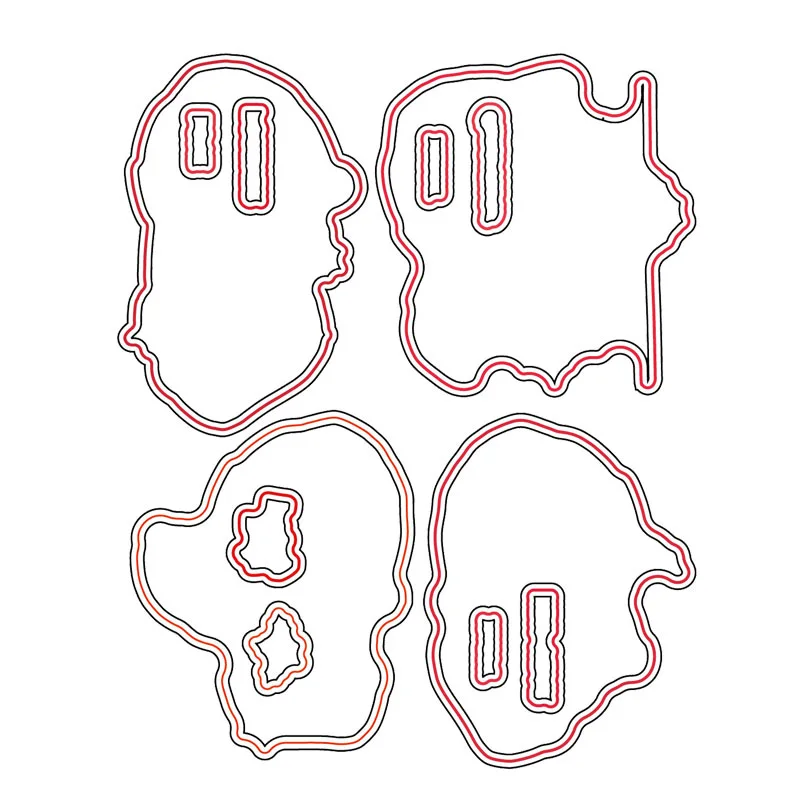Cutting die AZSG I love Christmas / Merry Christmas Clear Stamps For DIY Scrapbooking/Card Making/Album Decorative Rubber Stamp Crafts - Цвет: Cutting die