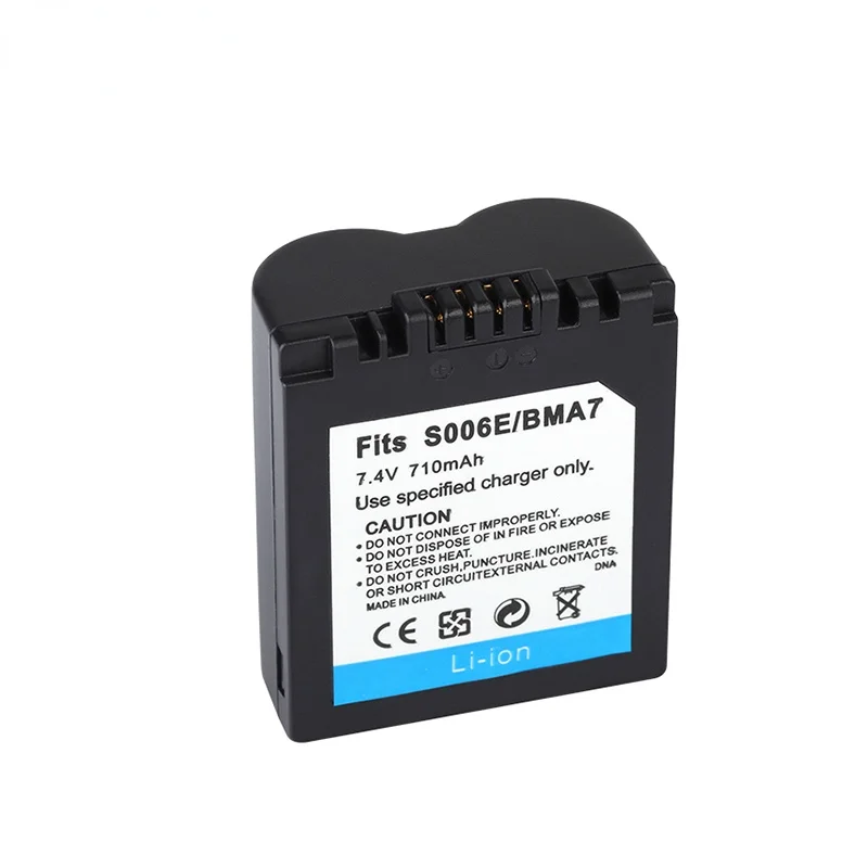 Батарея для камеры Panasonic CGAS006E CGA S006 S006A DMW BMA7 DMW-BMA7 710mah DMC FZ7 FZ8 FZ18 FZ28 FZ30 FZ35 FZ38 |