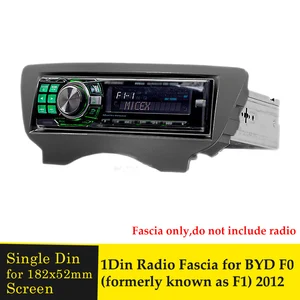 1 Din Car Radio Fascia for BYD F0 2012 Car Styling Stereo Dash CD Fascia Mediaplayer Audio Fitting Panel Adapter Refitting Frame