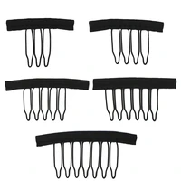 1pcs special six tooth cloth steel claw for wigs spring comb net cap clip small comb 34567 buckle tooth wholesale 2021 new
