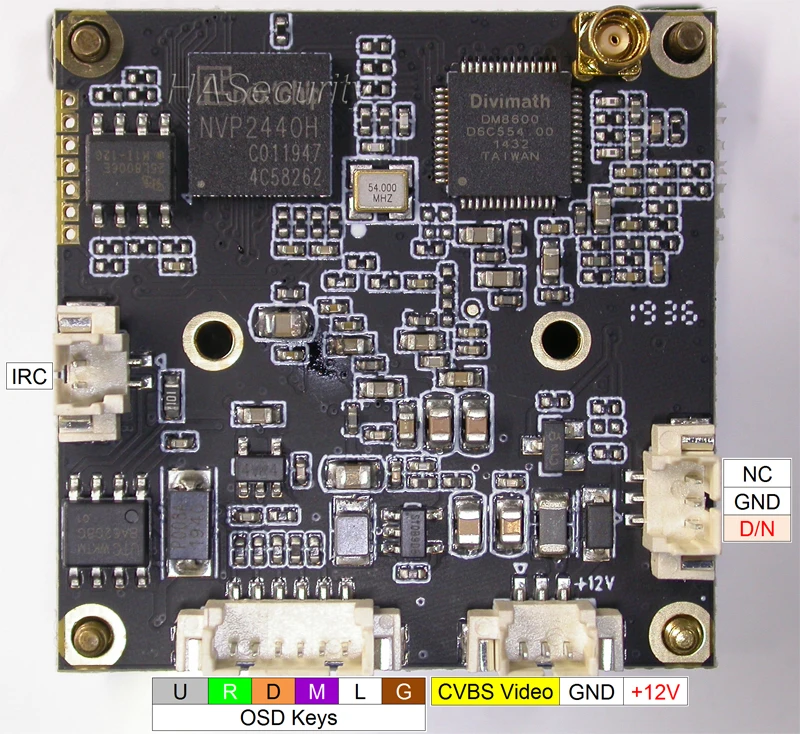 SDI 1080P 1/3 &quotPanasonic CMOS датчик MN34227 + NVP2440 DM8600 модуль камеры видеонаблюдения печатная
