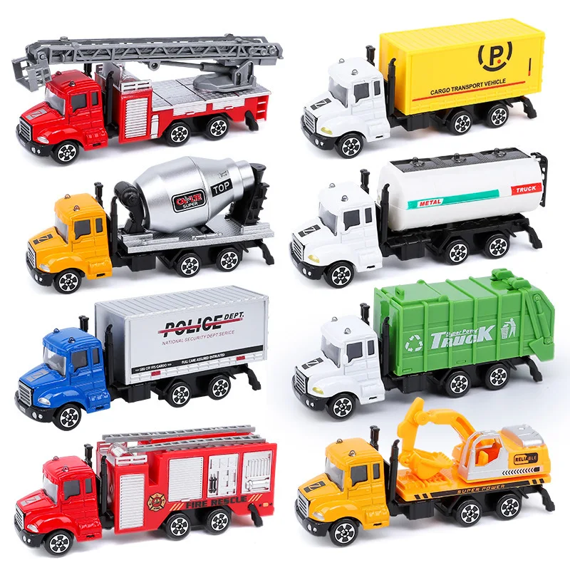 15 Styles Alloy Police Car Series Model 1:64 Collection Gift Box Kids Toys Simulation Inertia Diecasts SWAT Fire Truck Boys Toy | Игрушки и