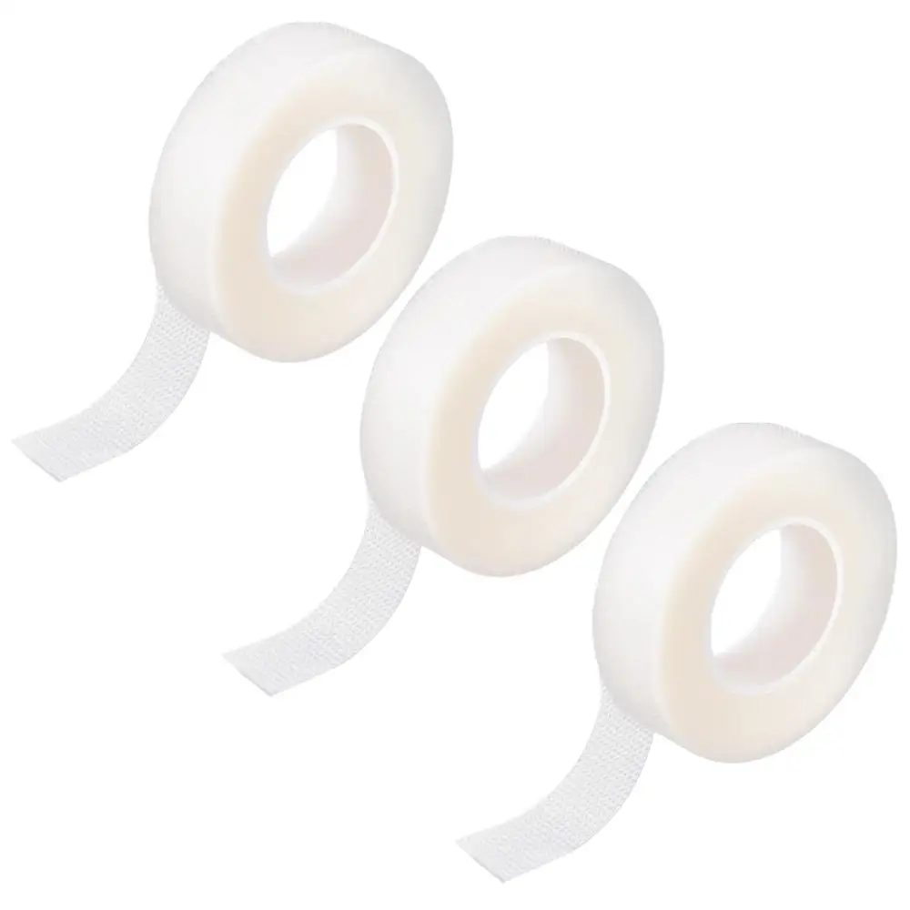 Клейкая лента для наращивания ресниц 3 рулона клейкая из полиэтилена