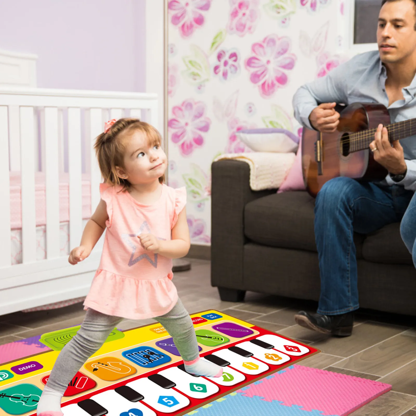 

Dancing Mat Non-slip Dancers Mat Cushion Feeling Game Yoga Game Blanket Edredones Acolchados Invierno Funny Blanket Mats