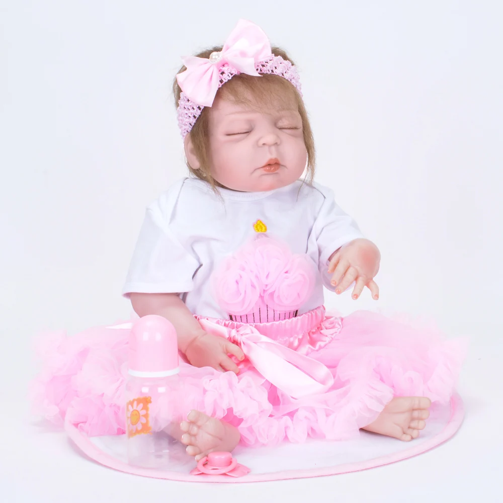 Коллекционная 22 '❕ см Bebe Reborn Baby Dolls полностью виниловая кукла очень похожая