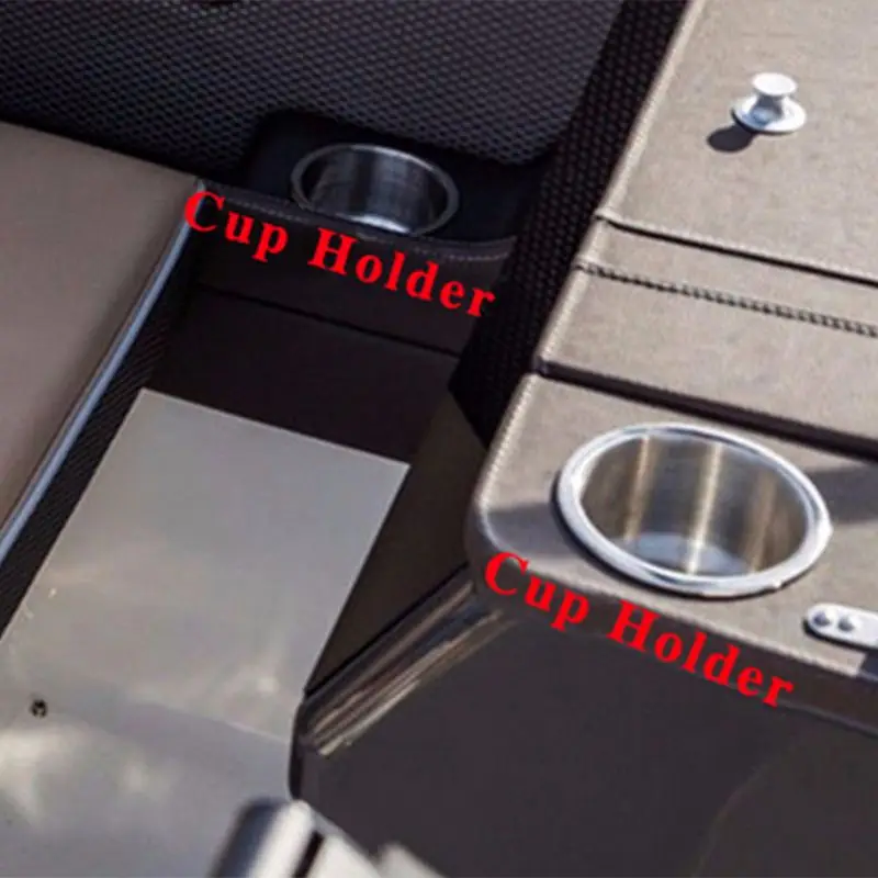 

3XUB 4PCS Recessed Stainless Steel Cup Drink Bottle Holder with Drain Marine for Boat Rv Camper Car Two Stage