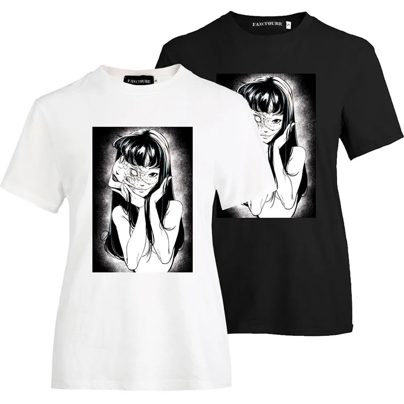 Футболка Junji Ito японская манга каго ужас томие Харадзюку Юмористическая футболка