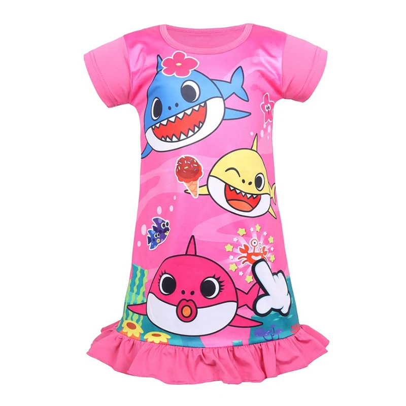 Новинка 2019 года Повседневная Ночная рубашка для маленьких девочек без рукавов с