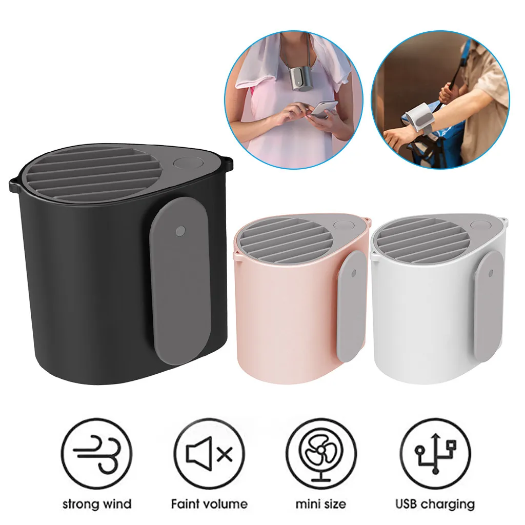 

USB кулер, 3 скорости, модный, умный, домашний, офисный, портативный стол, мини вентиляторы, подвесной, для шеи, спортивный вентилятор, носимая Т...