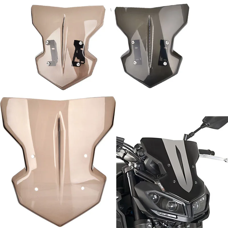

Ветровое стекло мотоцикла для Yamaha FZ09 FZ-09 MT FZ 09 MT09 MT-09 2017 2018 с винтами монтажного кронштейна