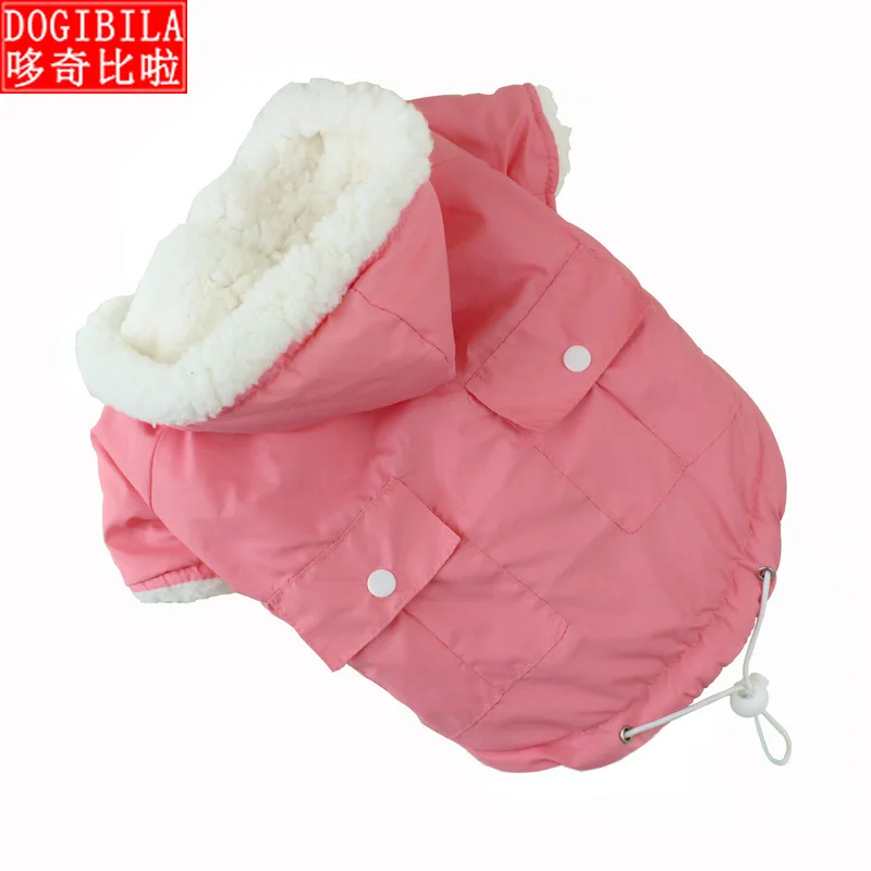 Новая одежда для собак осень и зима плюс бархатная зимняя теплая щенков
