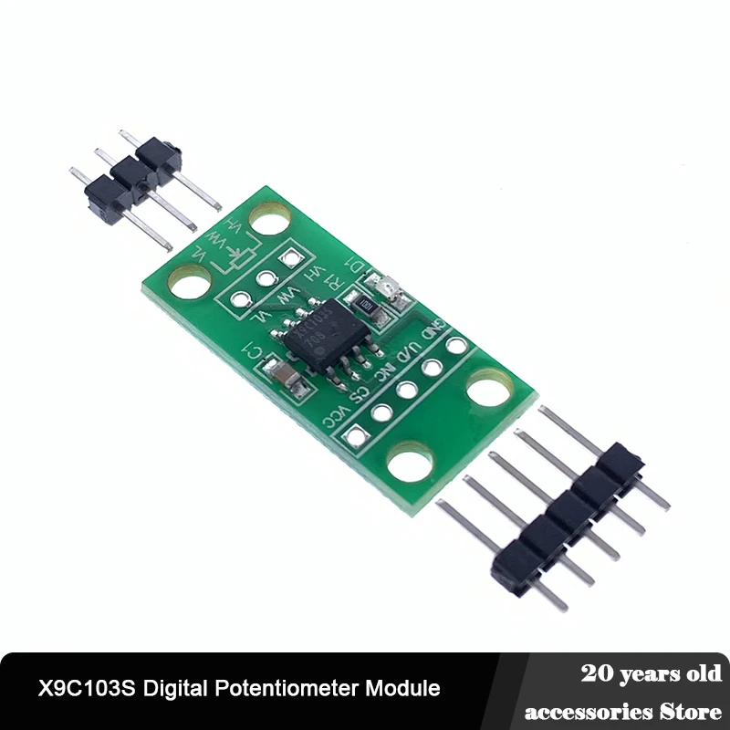 

X9C103S Digital Potentiometer Board Module DC3V-5V X9C103S Digital Potentiometer Module Board For Arduino