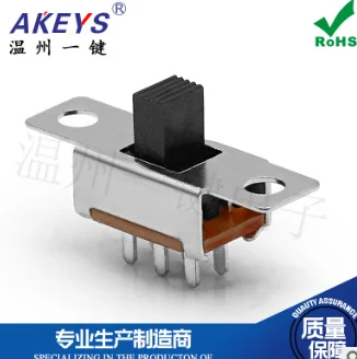 

10pcs One-button ss-22e02 toggle switch 19.5*6.3mm six-pin two-speed switching power supply accessories with ears