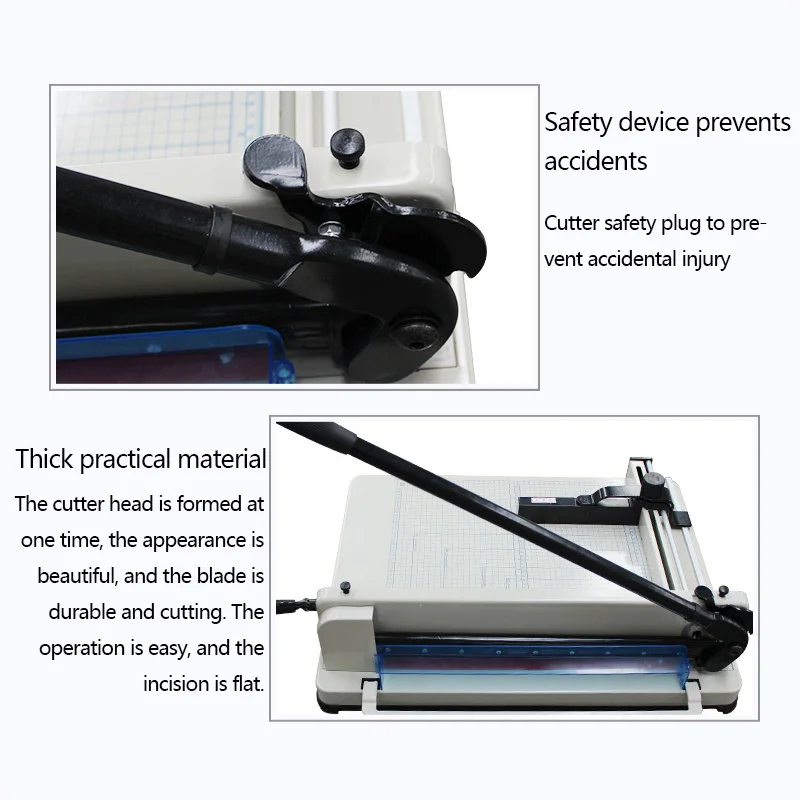 Desktop Paper Cutter Guillotine 858-A3 size paper Cutting Machine max width 44mm Paper Cutting Machine cutting thickness 4CM XH images - 6