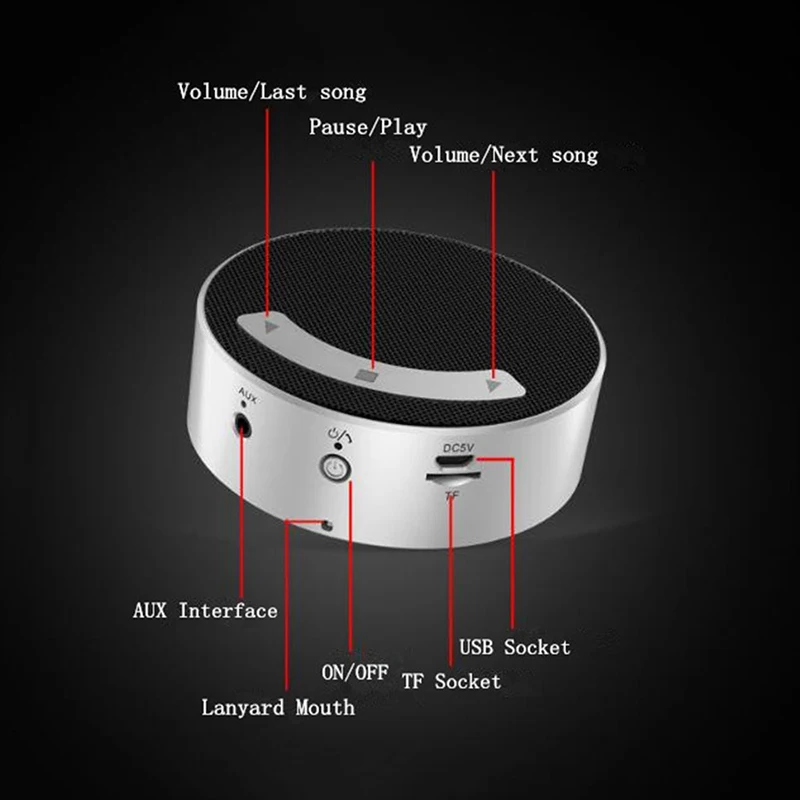 Мини сенсорный Bluetooth беспроводной динамик портативный сабвуфер супер бас