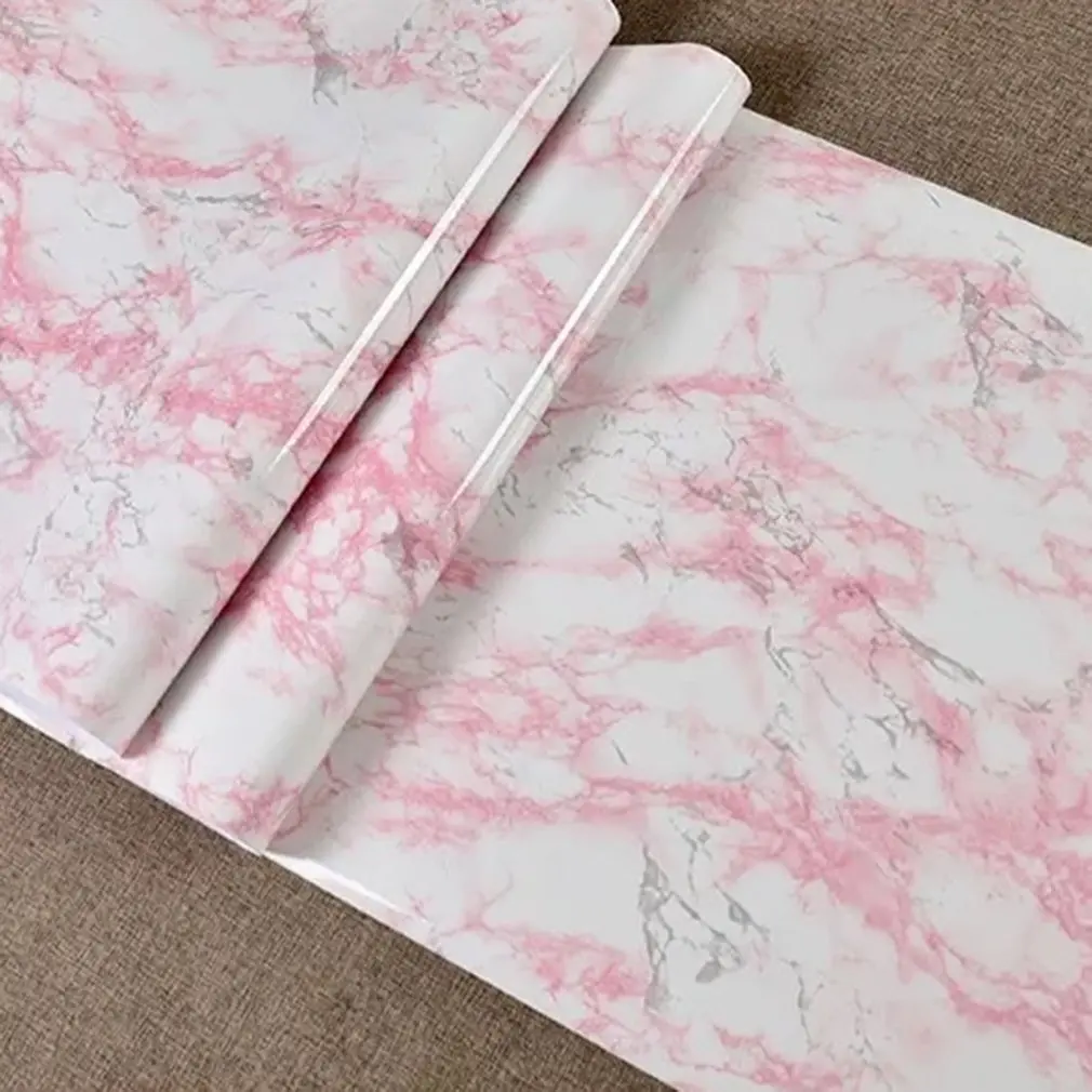 

Self Adhesive Marble Wallpaper Peel And Stick Waterproof Bathroom Kitchen Cabinets Desktop Stickers Home Decor Film