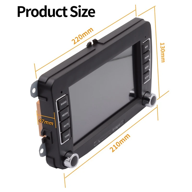 7 дюймов 2 Дина fndroid GPS Bluetooth Автомобильный MP5 плеер подходят для VW Jetta Passat Skoda