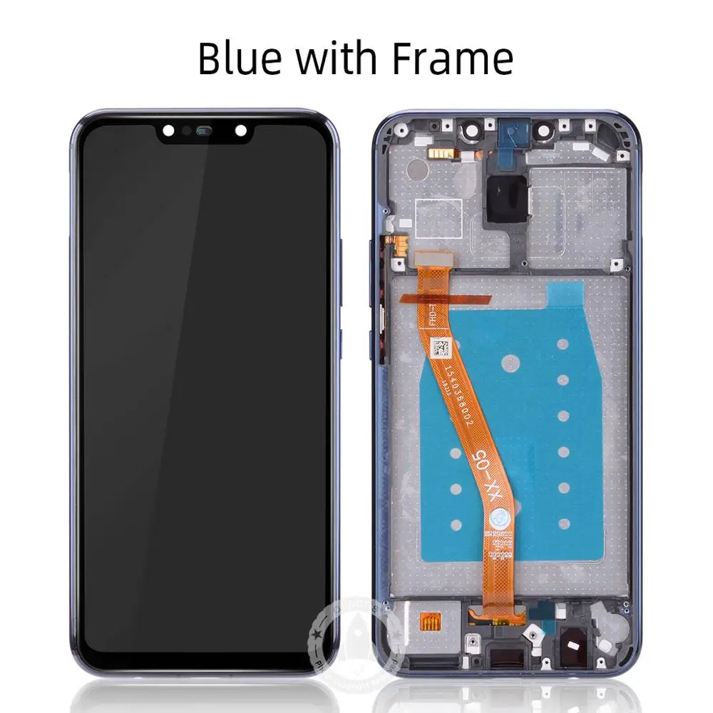 Blue with Frame Дисплей для HUAWEI Mate 20 Lite в сборе с тачскрином 6.3 inch sne lx1 sne-lx1 - Цвет: Blue with Frame
