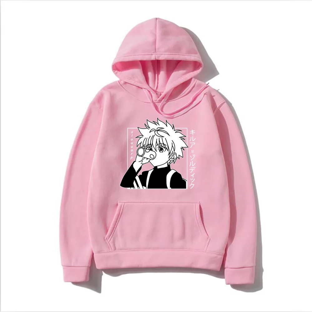Милые кофты с капюшоном Ms Hunter X Мужские Женские пуловеры толстовки свитшоты Killua