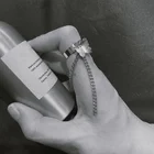 Женское открытое регулируемое кольцо, винтажное многослойное кольцо из сплава в стиле панк и хип-хоп, подарок для девушек и женщин